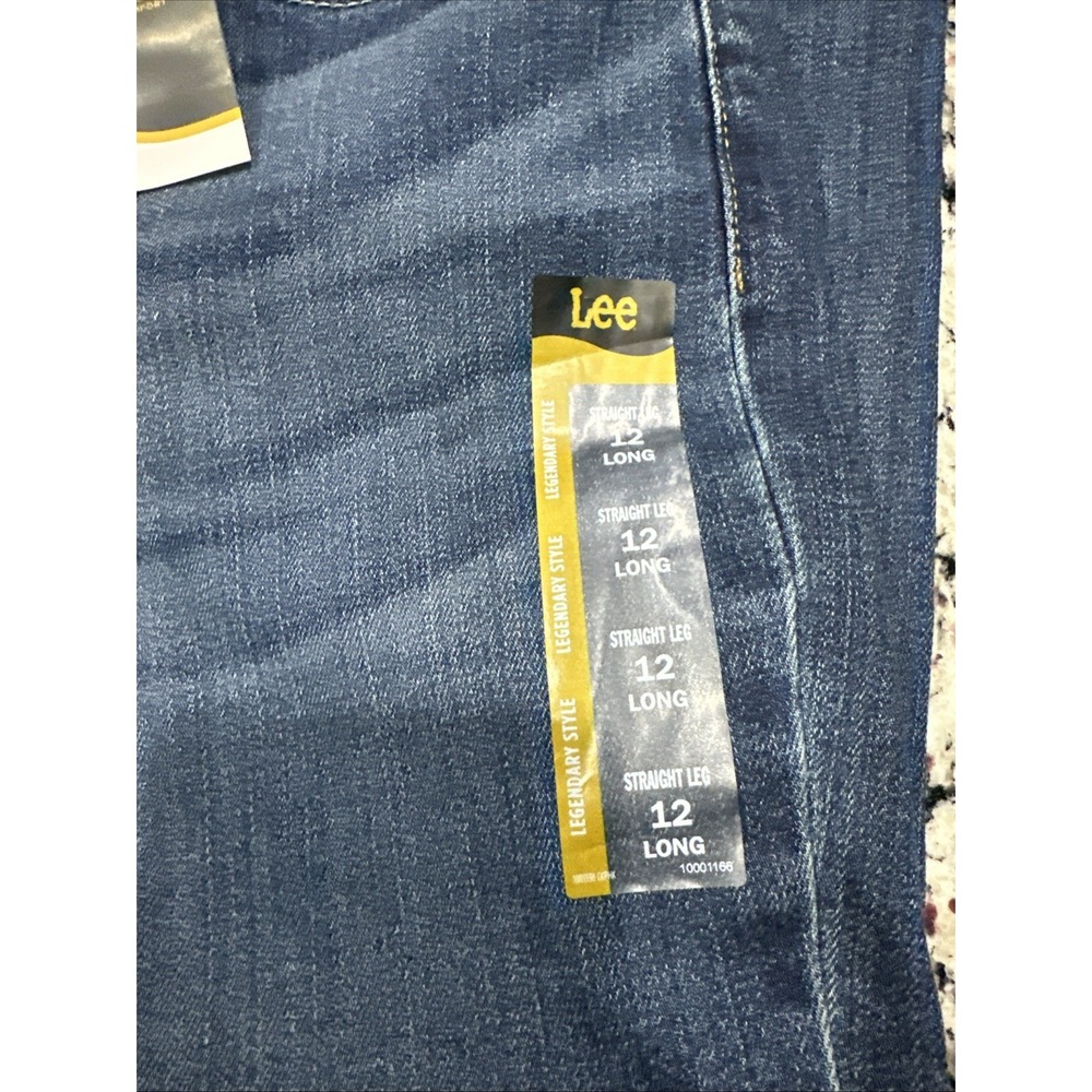 NWT New Lee Women's Legendary Regular Fit Straight Leg Jeans‎ 12 Long - Picture 8 of 13